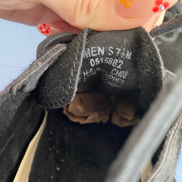 Sperry Top Sider Navy Black Suede Cow Hide Mens Size 7.5 - Picture 5 of 9